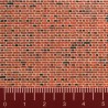 Plaque cartonnée mur de briques rouges-N 1/160-VOLLMER 47361