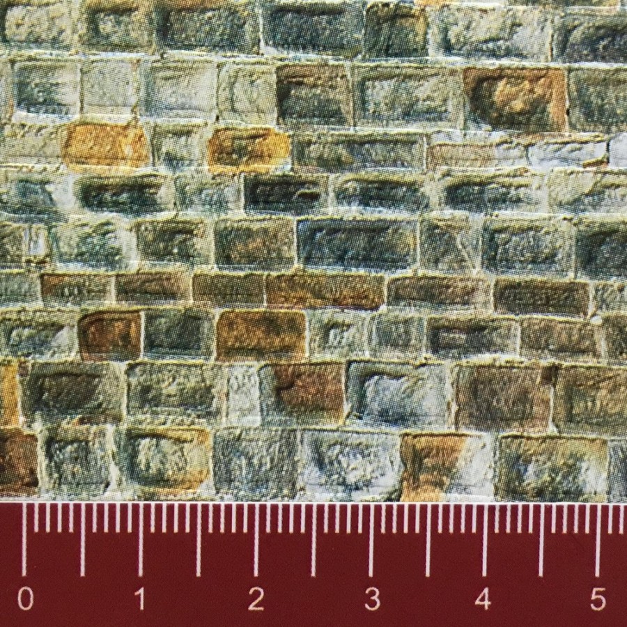 Plaque cartonnée mur en pierre HO-1/87-VOLLMER 46045