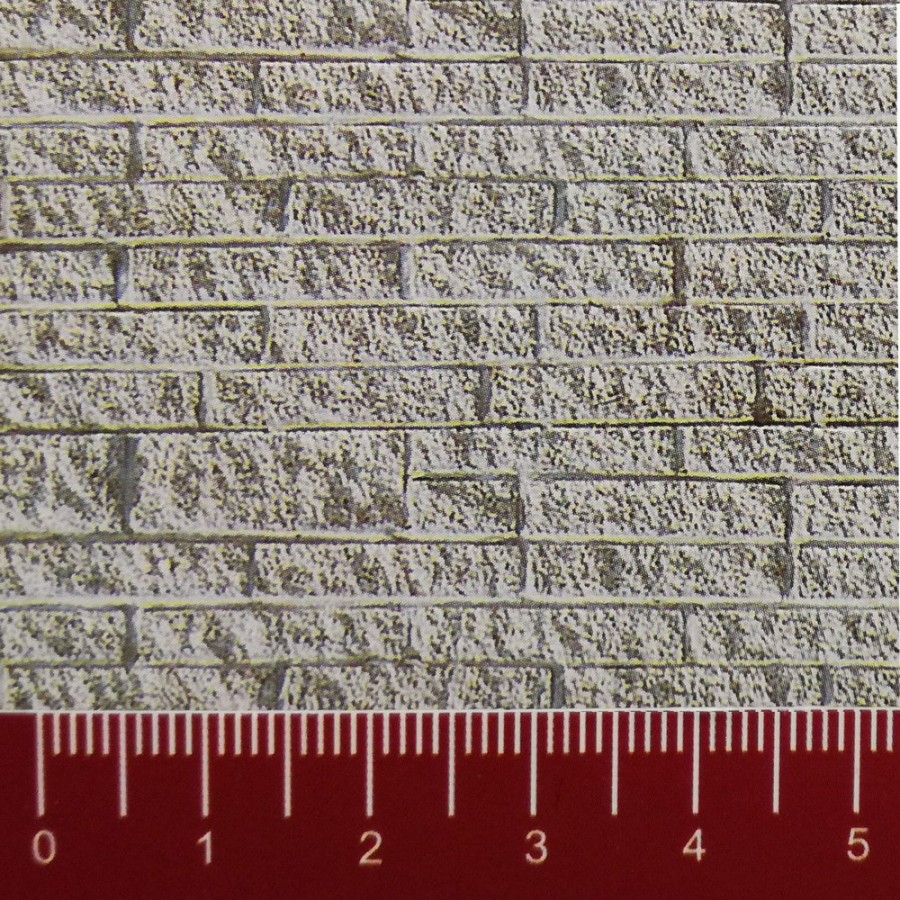 Plaque cartonnée mur de grosse pierre de taille HO-1/87-VOLLMER 46039