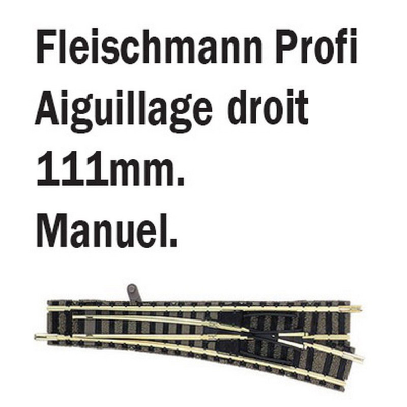 Aiguillage Fleischmann 6142 HO, Voie Droite Enroulée, Pour Train électrique Profi