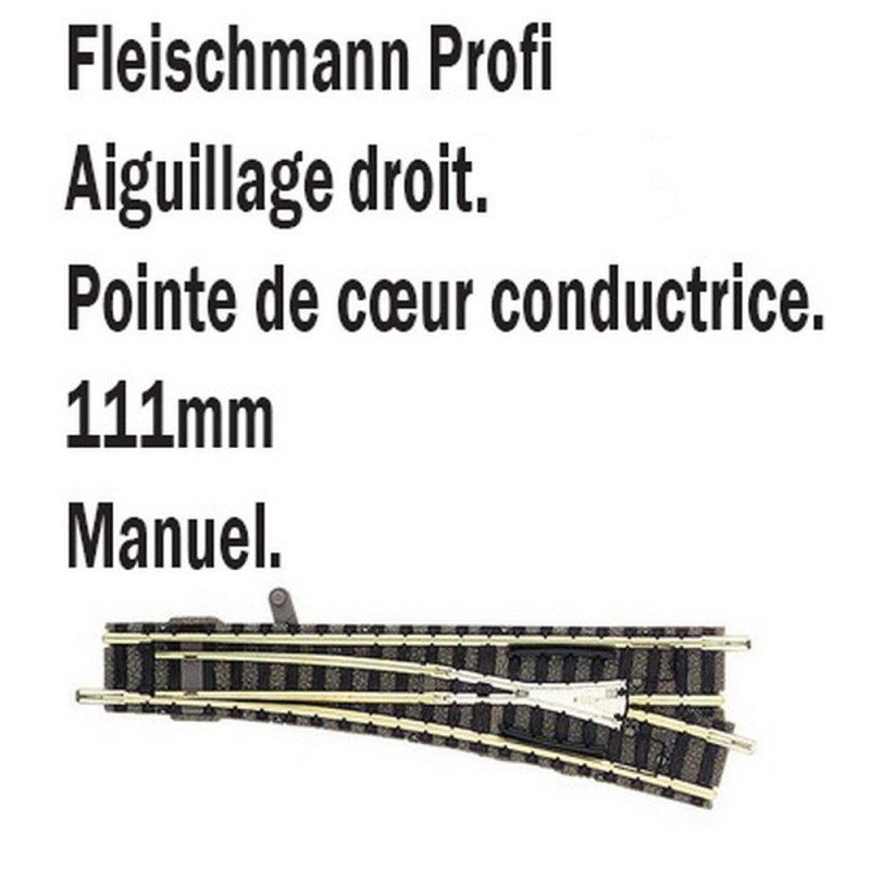 Aiguillage droit droit-N-1/160-FLEISCHMANN 9179