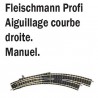 Aiguillage courbe droit-N-1/160-FLEISCHMANN 9175