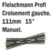 croisement gauche 15°-N-1/160-FLEISCHMANN 9162