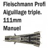 Aiguillage triple-N-1/160-FLEISCHMANN 9157