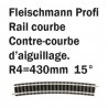 Petit rail courbe R4  15°-N-1/160-FLEISCHMANN 9136
