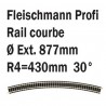 Rail courbe R4 30°-N-1/160-FLEISCHMANN 9135