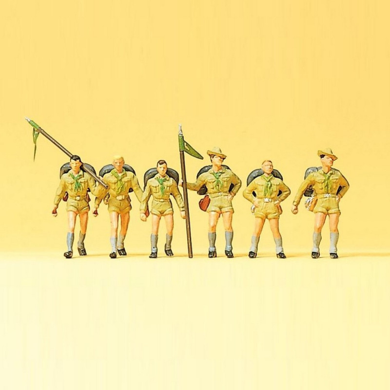 6 scouts-HO-1/87-PREISER 10260