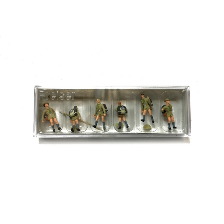 6 scouts-HO-1/87-PREISER 10260