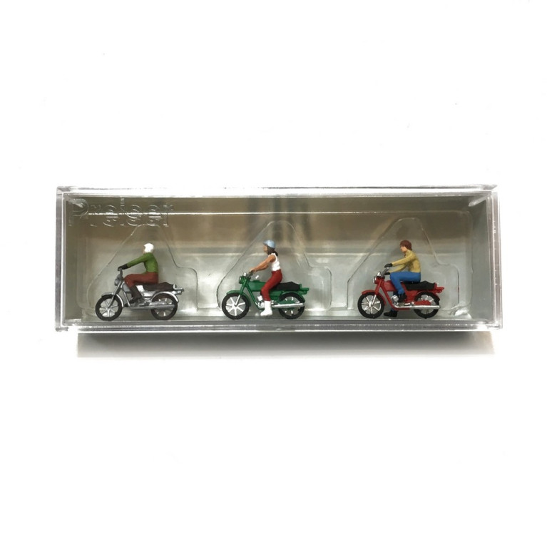 Balade en moto-HO-1/87-PREISER 10126