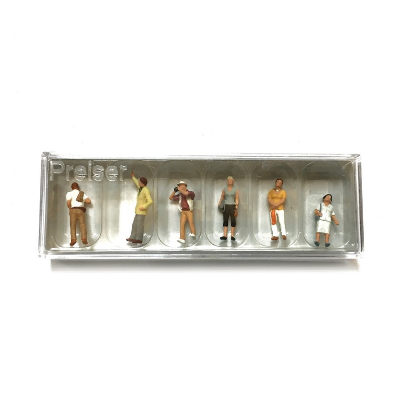 6 Touristes-HO-1/87-PREISER 10467