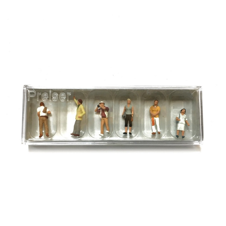 6 Touristes-HO-1/87-PREISER 10467