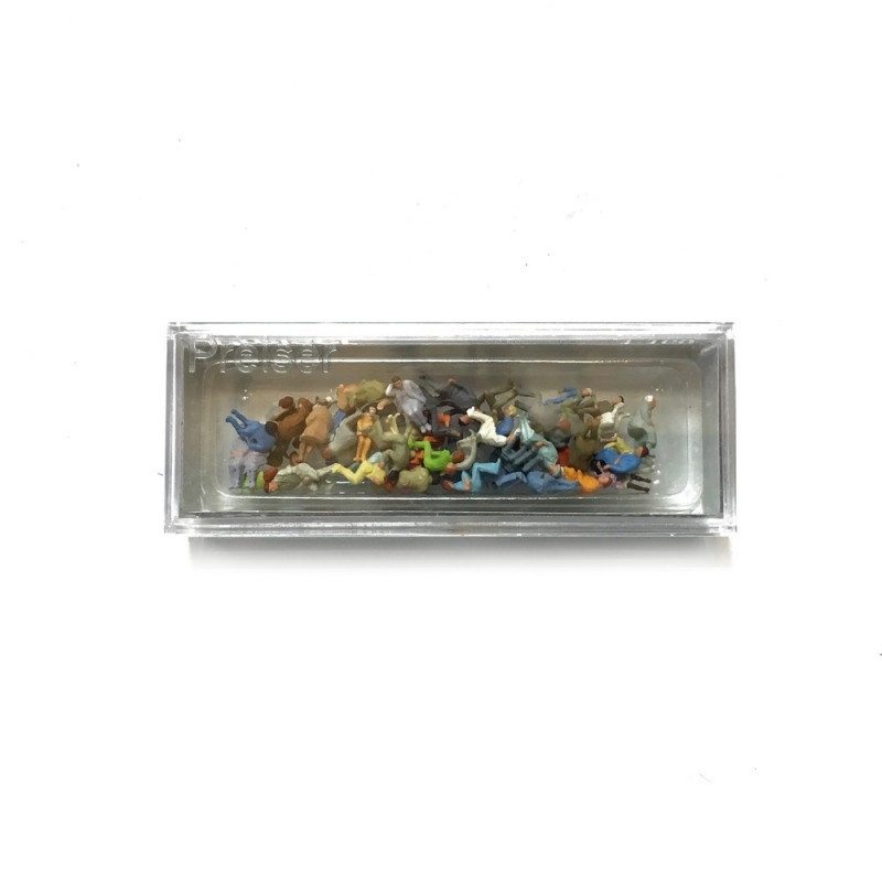 60 personnages assis-N-1/160-PREISER 79250