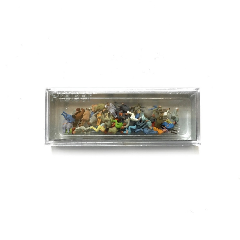 60 personnages assis-N-1/160-PREISER 79250