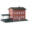 Gare de village en briques rouges-HO-1/87-FALLER 110099