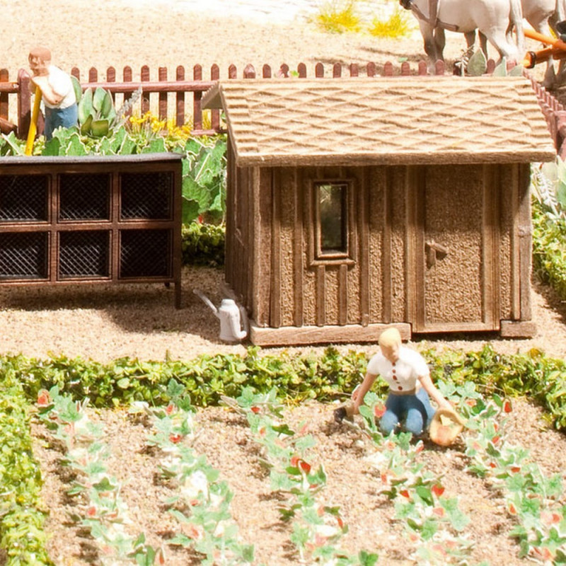 Set "potager, verger" Laser Cut minis-HO 1/87-NOCH 14109