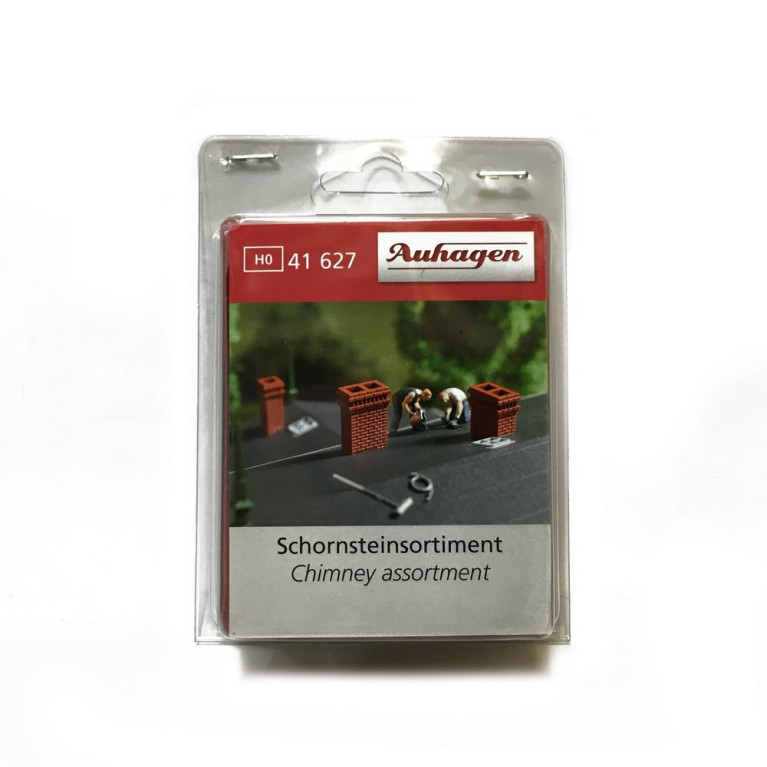 Assortiment de cheminées-HO 1/87-AUHAGEN 41627