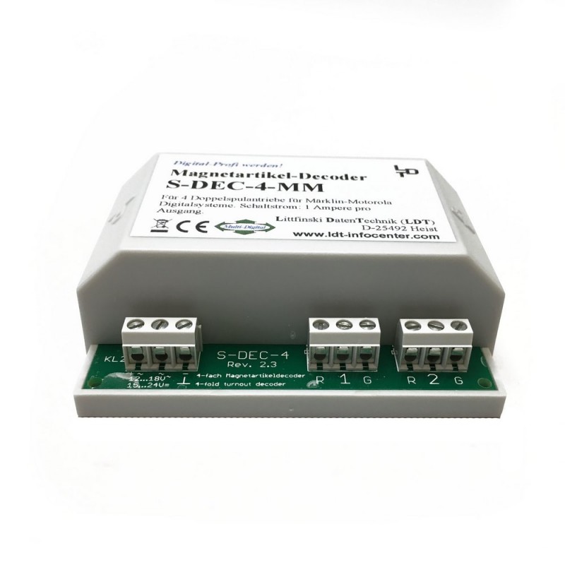 Décodeur pour 4 aiguillages LDT 910313 SDEC4MM