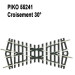 Croisement 30°-HO-1/87-PIKO 55241