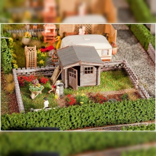 Jardin potager avec petite maison-HO 1/87-FALLER 180492
