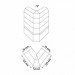 Immeuble d'angle à 3 degrés d'ouverture-HO 1/87-AUHAGEN 11447