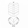 Immeuble d'angle à 3 degrés d'ouverture-HO 1/87-AUHAGEN 11447