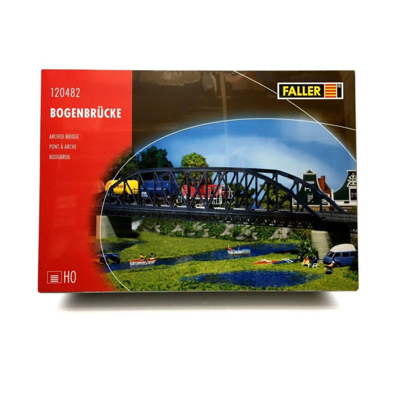 Pont à Arche type métallique-HO 1/87-FALLER 120482