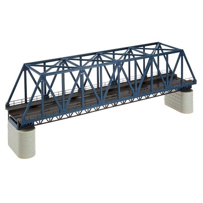 Pont Ferroviaire JEP Pour Train Miniature - 3 Rails, Échelle HO, Bleu/Gris, Vintage