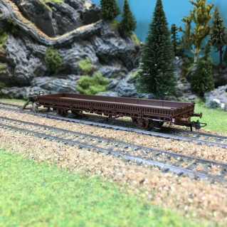 Wagon plat à ranchers SNCF ép IV V-HO 1/87-ROCO 67243