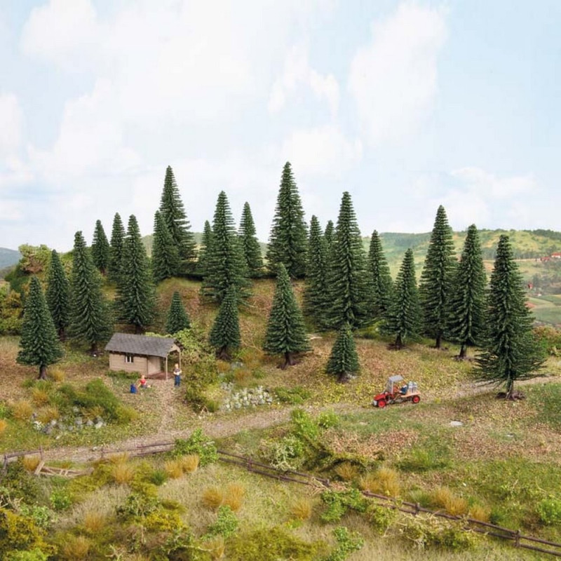 25 sapins 3.5 à 9 cm de haut-N Z-NOCH 32820