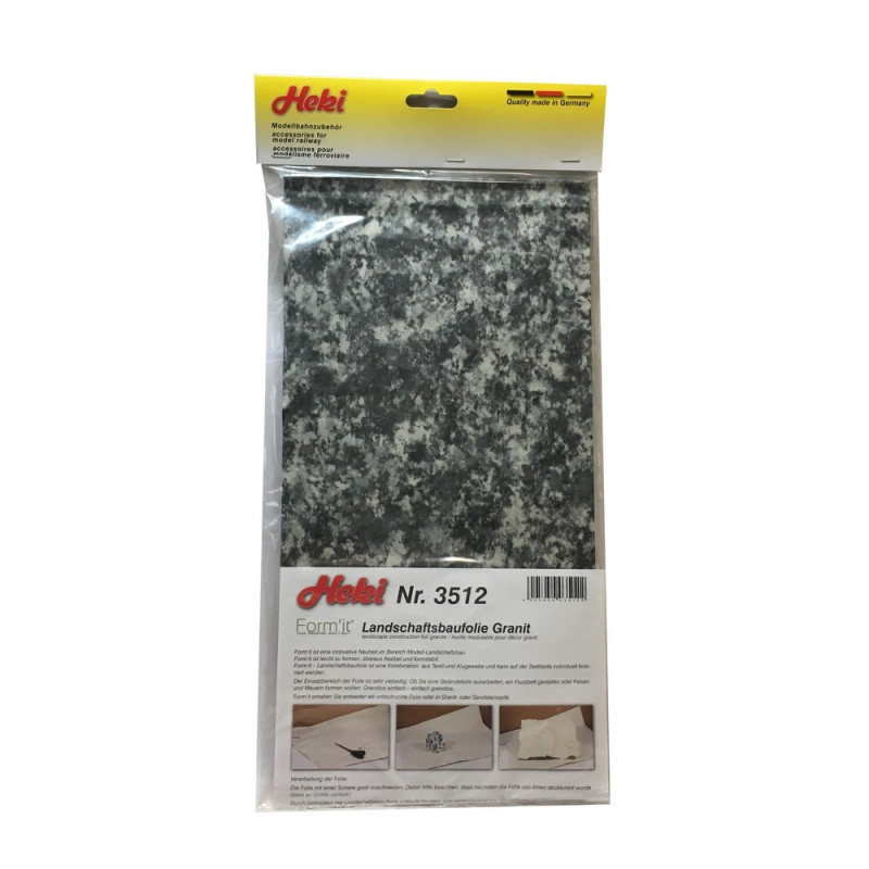 Feuille modulable pour décor type granit-Toutes échelles-HEKI 3512