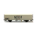 Coffret de 2 wagons couverts STEF SNCF ép IV-HO-1/87-LSMODELS 30227