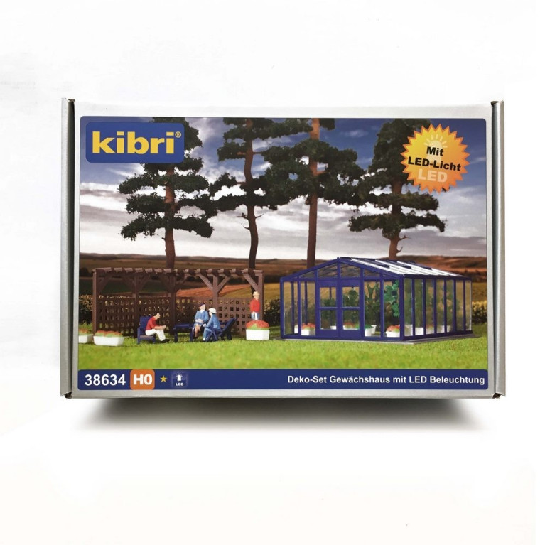 Serre avec éclairage-HO 1/87-KIBRI 38634