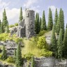 Ruine de château avec tour-HO 1/87-NOCH 58605