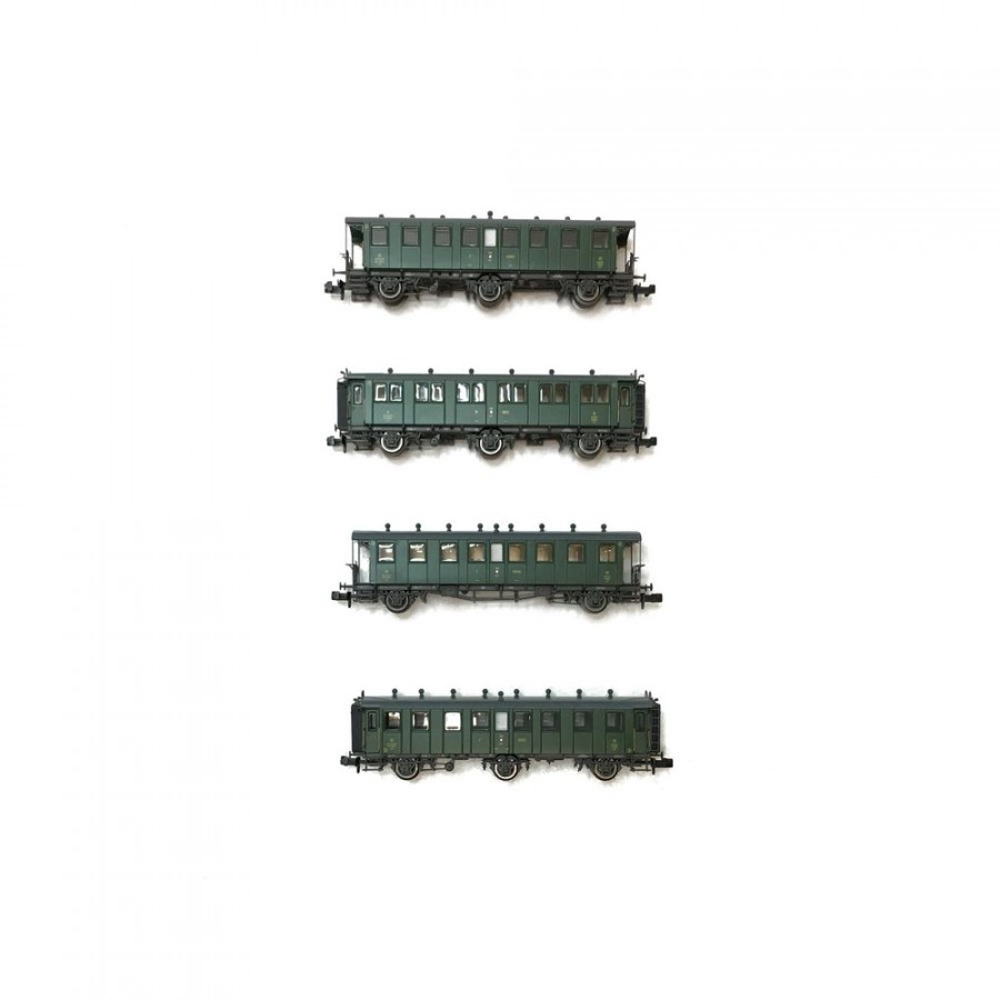 Coffret de 4 voitures ép II SBB-N 1/160-PIKO 94343