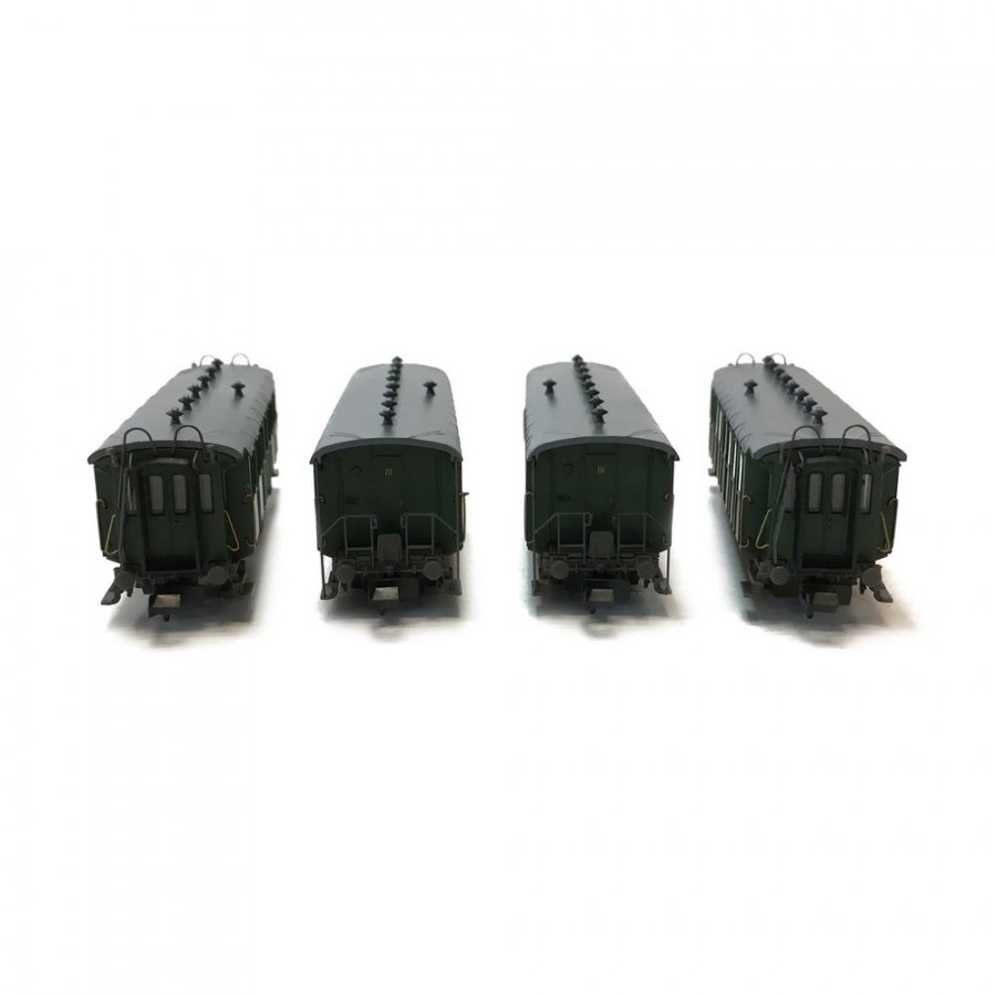 Coffret de 4 voitures ép II SBB-N 1/160-PIKO 94343