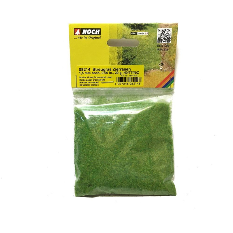 Flocage Herbe gazon 20g 1.5mm-Toutes échelles-NOCH 08214