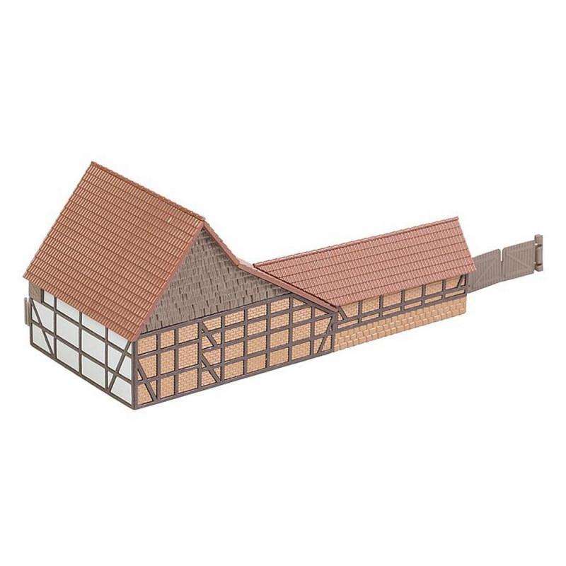 Bâtiment agricole avec accessoires Faller HO (Neu und originalverpackt