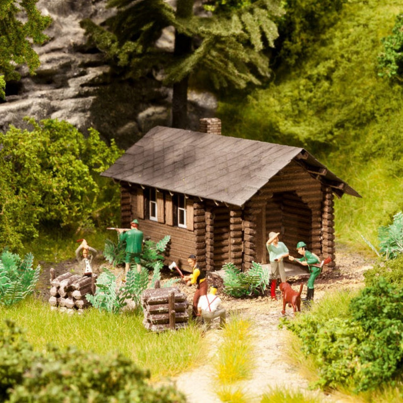 Coffret Kit Cabane de bûcherons-HO-NOCH 65606