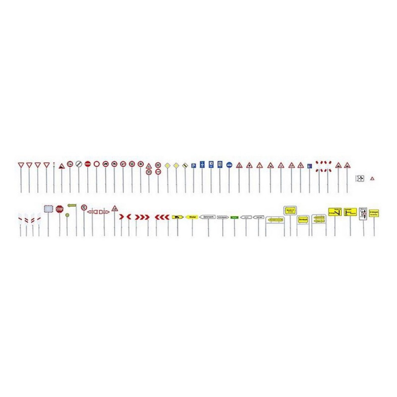70 panneaux de signalisation routière-HO 1/87-FALLER 180533
