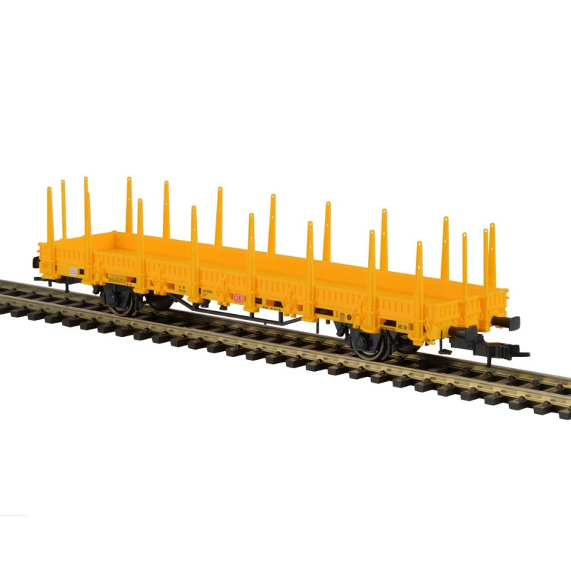 Wagon plat à essieux-Kibri 26258-avec pelle à pneu