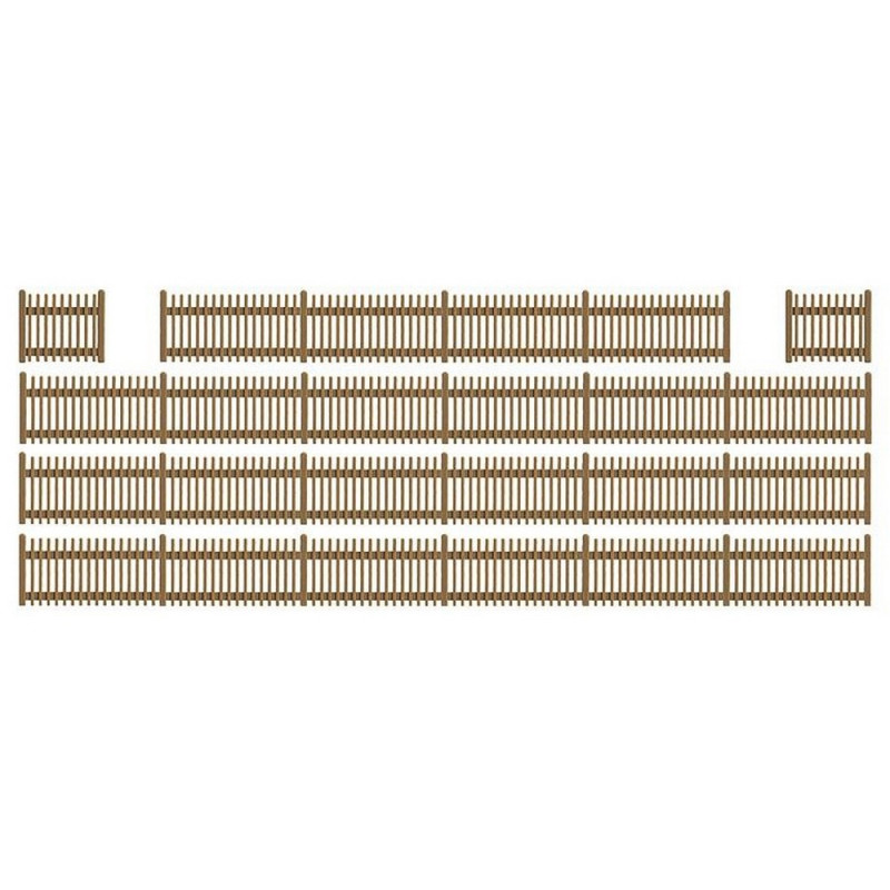 Set de clôtures type bois 120cm -HO-1/87-BUSCH 6007
