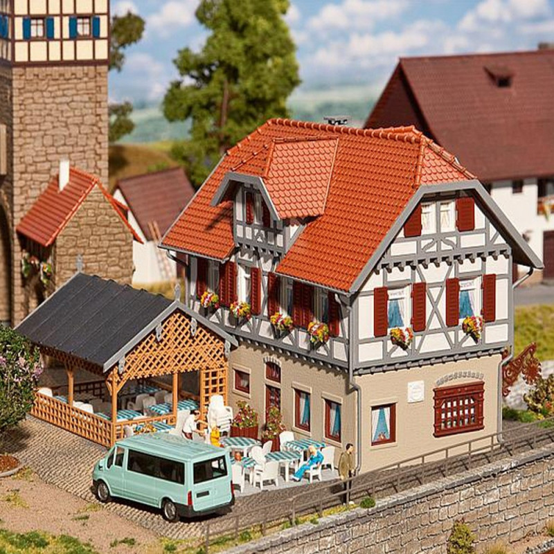 Auberge-Hotel Restaurant + Arcade-HO 1/87-FALLER 130438