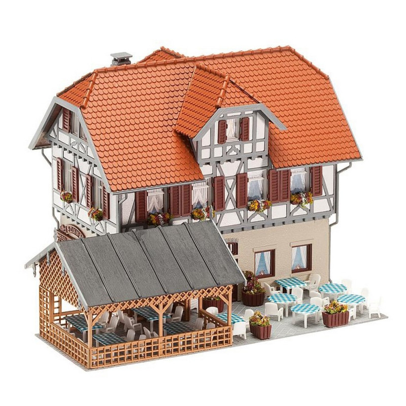 Maquette Faller 1120 Hôtel Et Restaurant, échelle HO, Occasion
