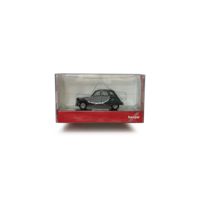 Citroën 2CV Charleston gris clair - gris foncé -HO-1/87-HERPA 020817-005