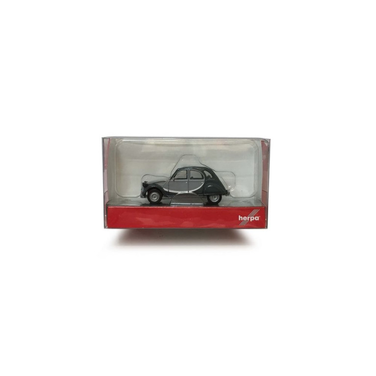 Citroën 2CV Charleston gris clair - gris foncé -HO-1/87-HERPA 020817-005