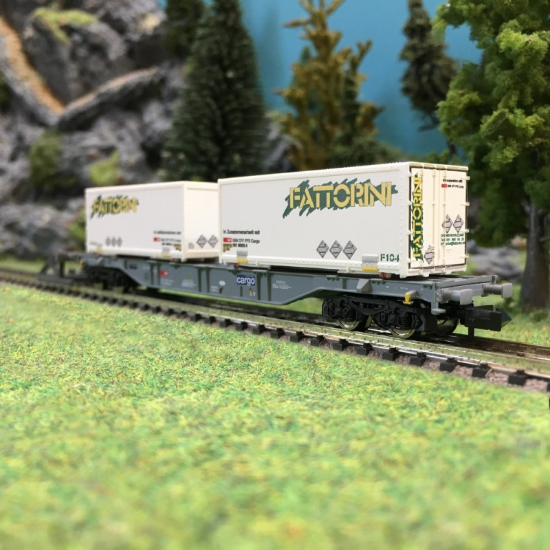 Wagon porte container "Fattorini" SBB Ep VI-N 1/160-FLEISCHMANN 865242