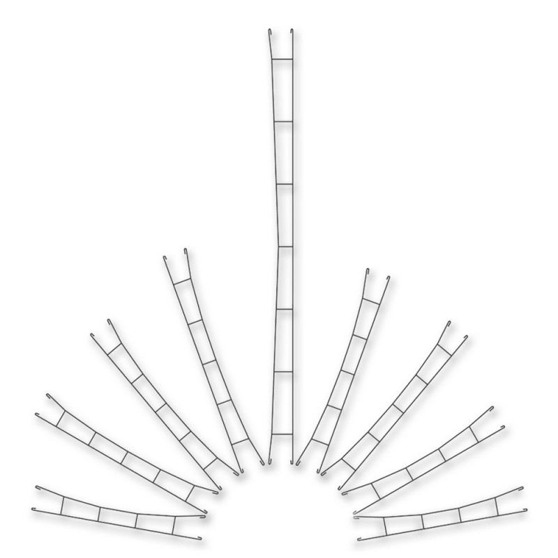 5 caténaires taille unique 89mm-N 1/160-VIESSMANN 4330