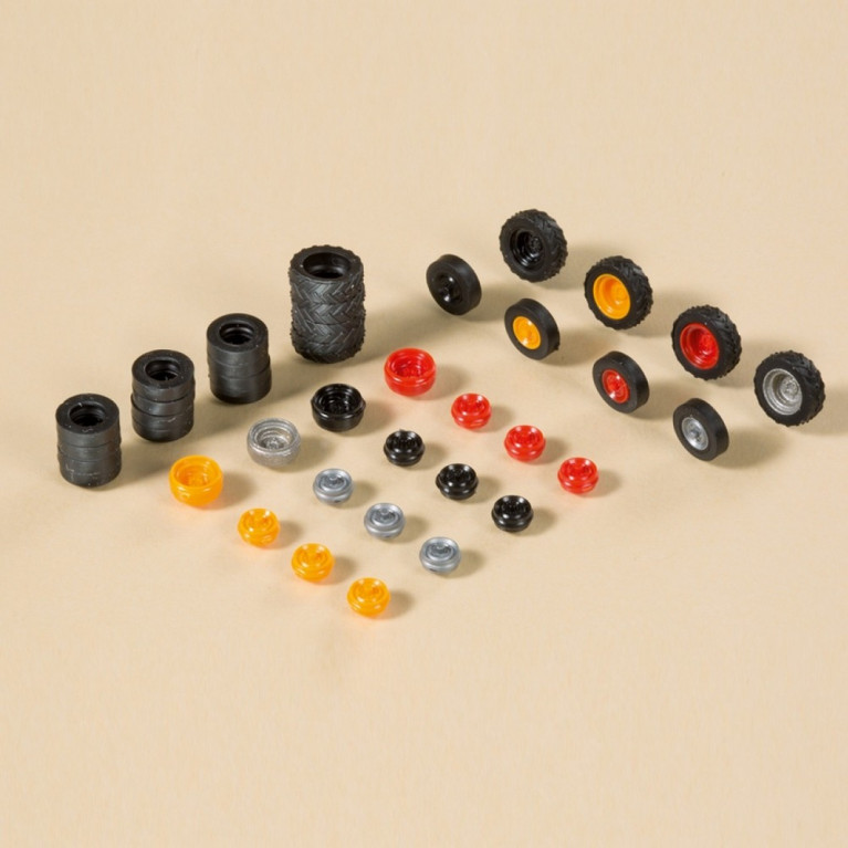 Set de 24 Jantes et Pneus-HO 1/87-AUHAGEN 41646