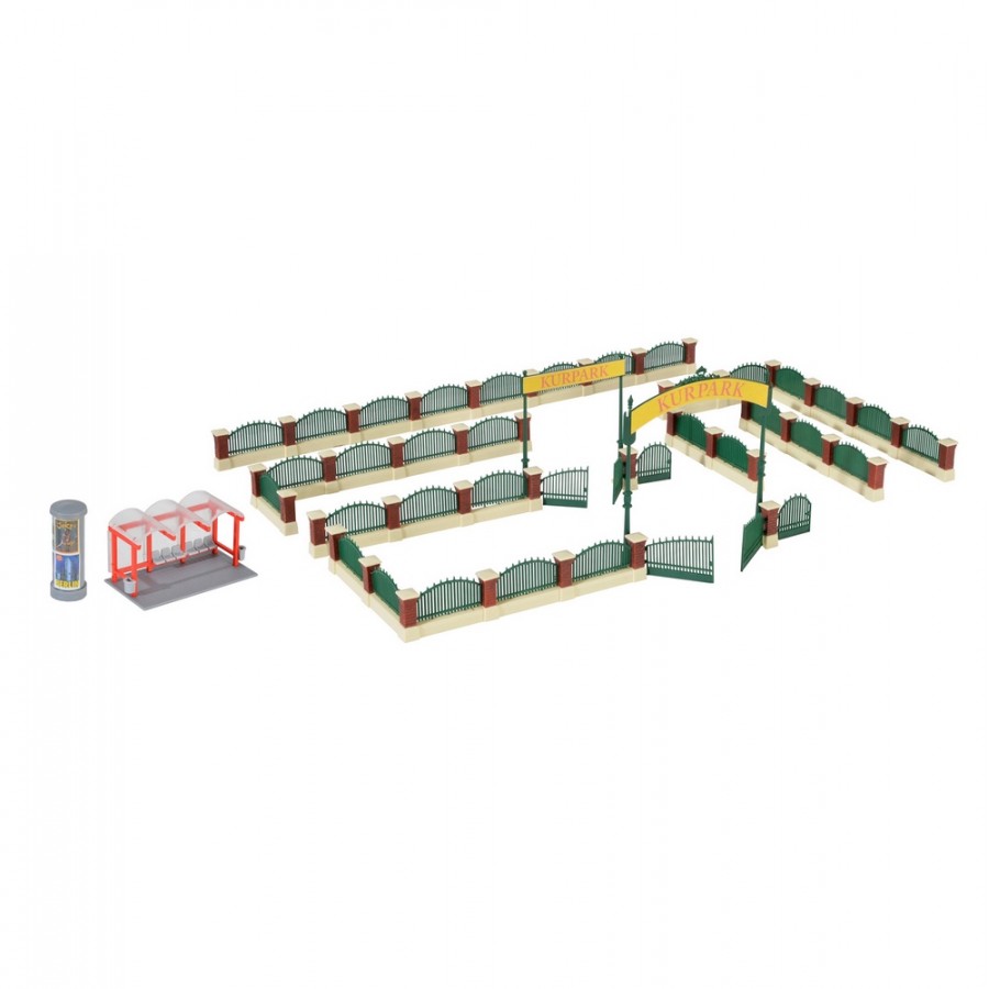 Set de clôture pour parc de style Anglais-HO 1/87-KIBRI 38601