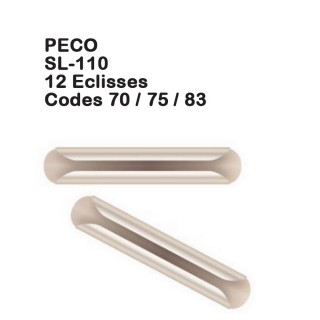 12 éclisses Streamline code 70-75-83-HO 1/87-PECO SL-110